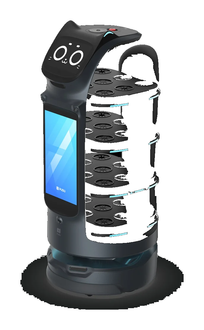 PUDU BellaBot Pro delivery and advertising robot