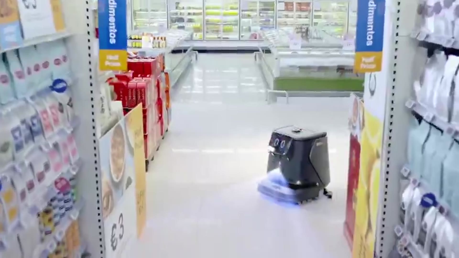 PUDU self cleaning docking station servicing a CC1 Pro cleaning robot